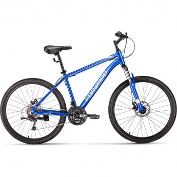 Велосипед FORWARD HARDI 26 2.0 disc (2021) синий/бежевый с рамой 17" Велосипед FORWARD HARDI 26 2.0 disc (2021) синий/бежевый с рамой 17"