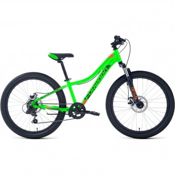 Велосипед FORWARD TWISTER 24 2.0 D (2022) ярко-зеленый/оранжевый Велосипед FORWARD TWISTER 24 2.0 D (2022) ярко-зеленый/оранжевый